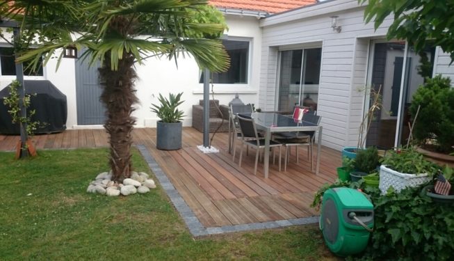 terrasse Ipé papyrus paysage